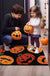 Feblilac Fall Halloween Bathroom Rugs Fun Pumpkins Bath Mat for Autumn Harvest Thanksgiving Home Decor, Soft Luxury Plush Non-Slip Carpet for Bathroom Kitchen Entryway