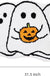 Feblilac Halloween Ghost Bath Mat for Bathroom, Cute White Ghost Bathroom Rug