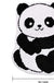 Feblilac Cute Panda Tufted Bath Mat