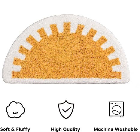 Feblilac Sun Rise and Shine Cute Bathroom Mat