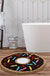 Feblilac Cute Donut Tufted Bath Mat