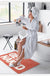 Feblilac Red/Grey Get Naked Bath Mat