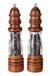 Wooden Salt And Pepper Grinder Set - Wood And Acrylic Mills Adjustable Coarseness