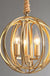 American Spherical Chandelier Restaurant Golden Chandelier Bedroom Nordic Modern Wrought Iron Porch Aisle Light Fixture