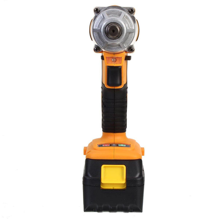 12000mAh 320Nm Electric Powerful Cordless Impact Wrench LED Light Torque Drill Machine