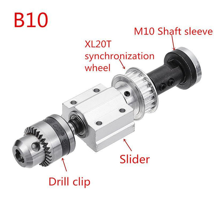 Machifit B10 Drill Chuck Trimming Belt No Power Spindle Assembly Small Lathe Accessories Set