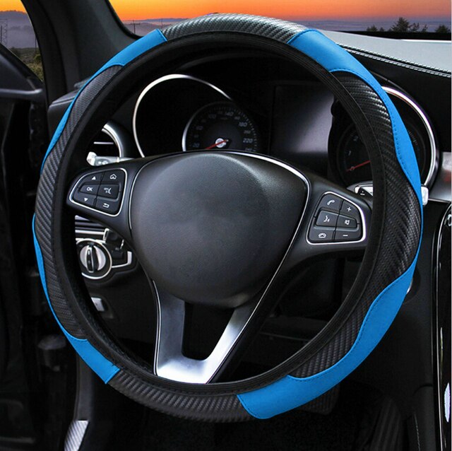 Carbon Fiber Car Steering Wheel Cover - Okeihouse