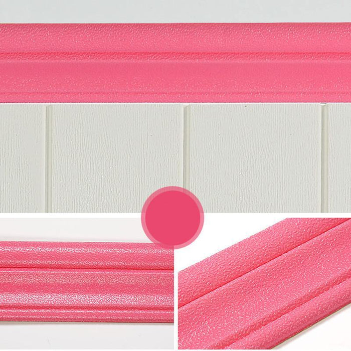 2.3m Self-Adhesive Living Room  Waist Line Wall Sticker Foam Background Baseboard  Wallpaper Decorations