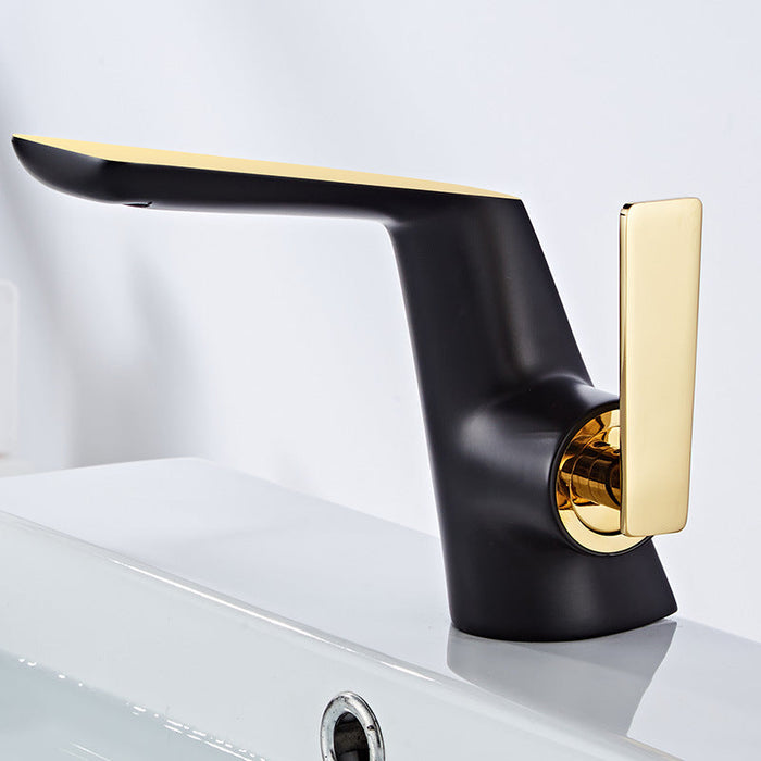 Copper Bathroom Cabinet Basin Hot And Cold Faucet