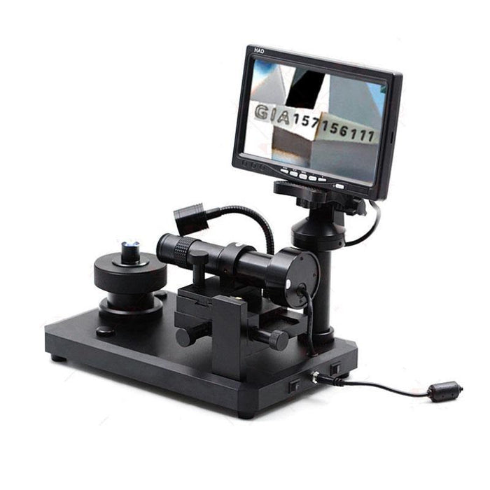 30X-110X Diamond Waistline Video Microscope Jewelry Detection Diamond Number Microscopio with 7 inch Screen