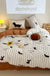 Cartoon Puppy Striped Four-piece Cotton Bedding Set