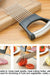 Food Slice Assistant - Stainless Steel Onion Holder Slicer Tomato Cutter NonSlip