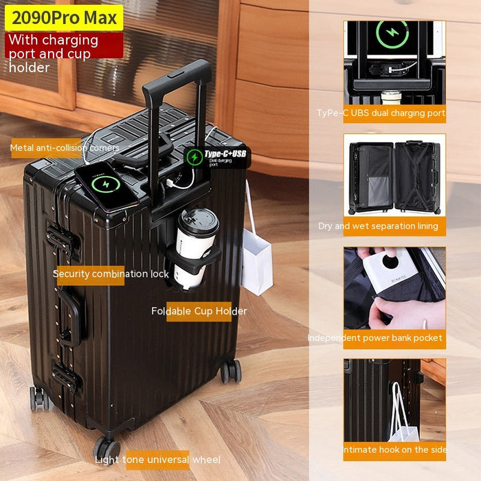 Cup Holder Luggage Universal Wheel Female