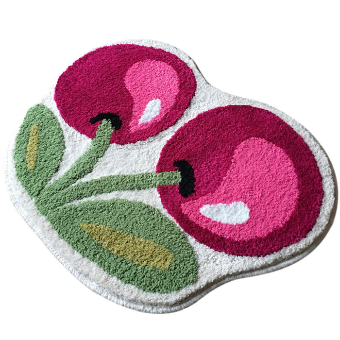 Feblilac Cute Cherry Bath Mat