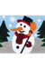 Feblilac Merry Christmas Tree and Happy Santa Claus Snowman Bath Mat