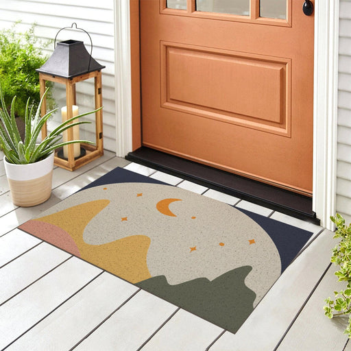 Feblilac Mountain Moon PVC Coil Door Mat