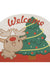 Feblilac Cute Christmas Door Mat Front Door Entrance Rug