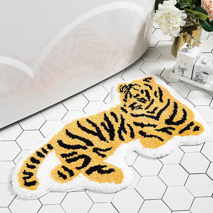 Cartoon Tiger Bath Mat Rug