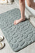 Feblilac Solid Cobblestone Coral Fleece Bathmat