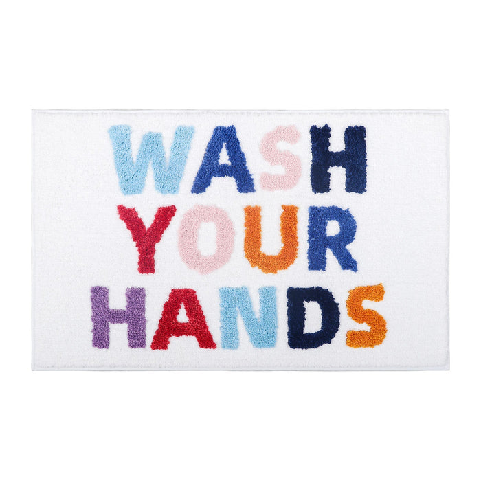 Feblilace Wash Your Hands Bath Mat