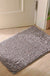 Chenille Non-Slip Microfiber Shag Bathroom Rug Mat, Solid Color