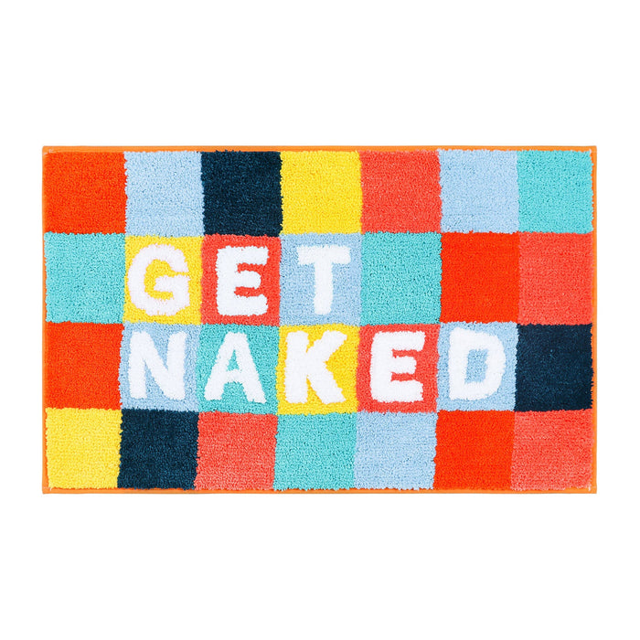 Feblilace Get Naked Checkerboard Bath Mat 20"x31"