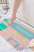 Feblilac Geometric Big Squares Geometric Tufted Bath Mat