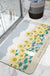 Feblilac Sunflower Super Absorbent Suede Bathroom Mat