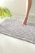 Feblilac Solid Large Particles Plush Chenille Bath Mat