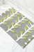 Feblilac Grey and Green Leaves Rows of Trees Bath Mat