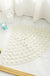 Feblilac TPE Blue/Grey/White Drain Holes and Suction Cups Tub Rug, Anti Slip Massage Bathtub Mats