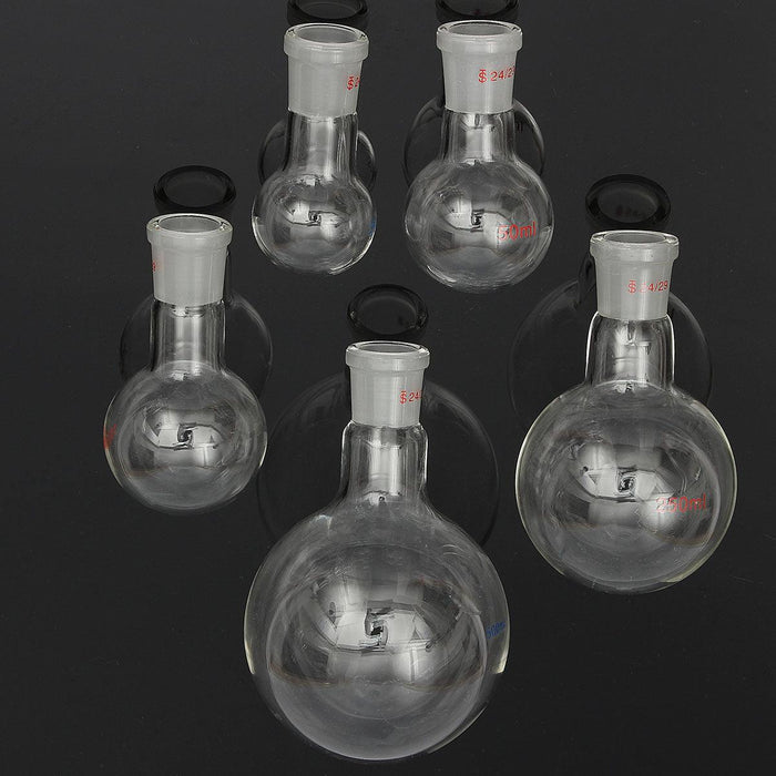 29Pcs/Set 24/29 Laboratory Glassware Kit 25/50/100/250/500mL Flask Lab Chemistry Glass Ground Joint Distillation Separation