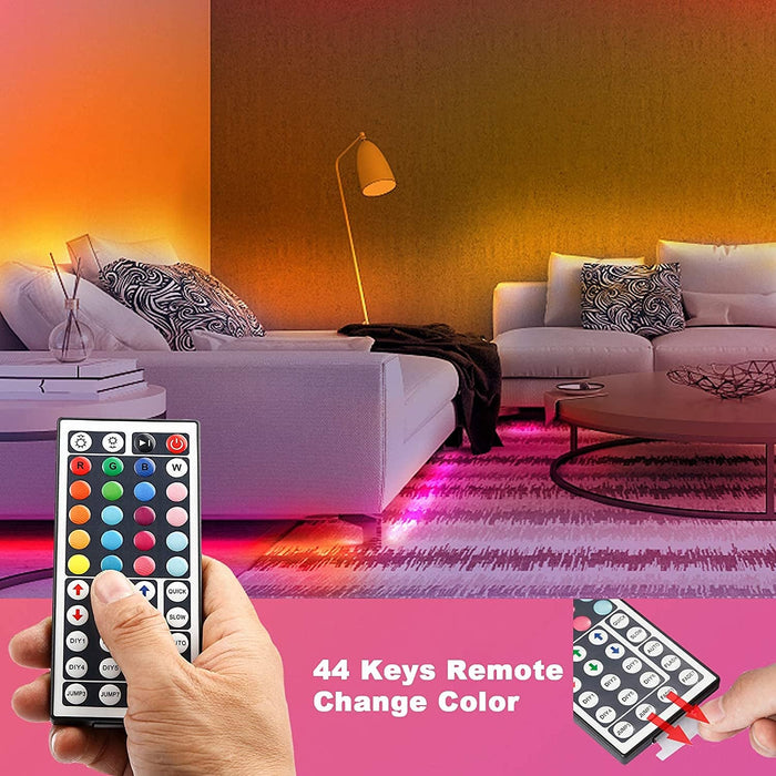 Led Lights for Bedroom, 32.8Ft Led Strip Lights 5050 RGB Color Changing Strip Light with Remote Control, Led Light for Room Decor, Home Decor