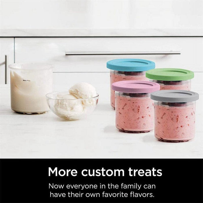 Ice Cream Pints Cup, Ice Cream Containers with Lids for Creami Pints NC301 NC300 NC299AMZ Series Ice Cream Maker