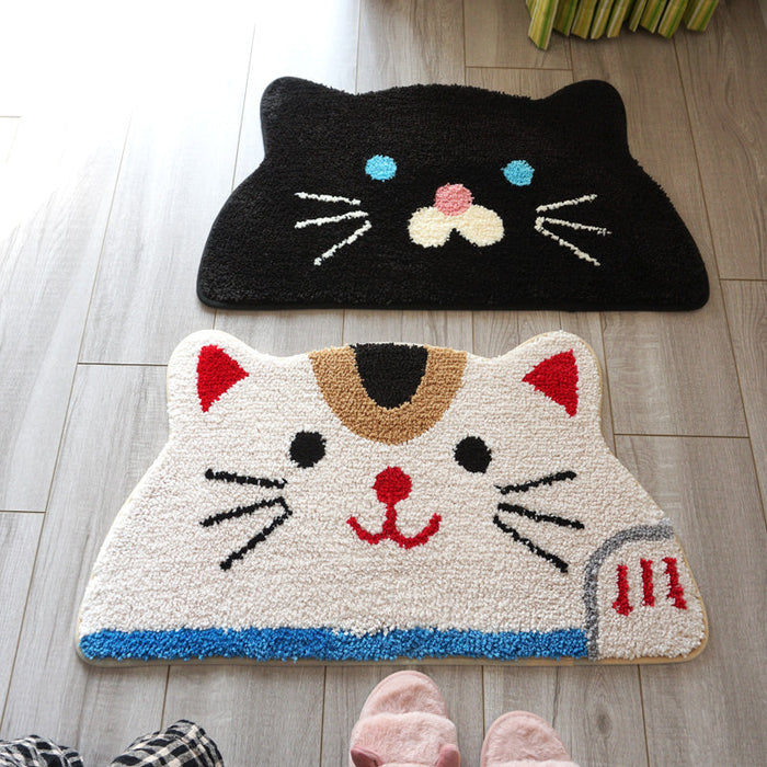 Cute Cartoon Cat Bath Mat