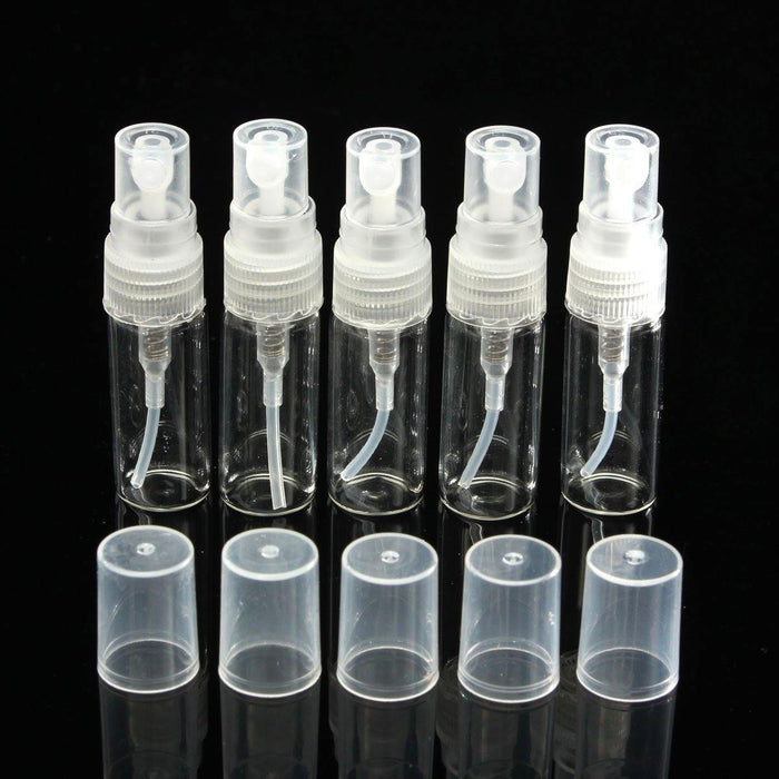 5pcs Atomizer Pump Glass Spray Bottle Perfume Bottle Empty Bottle 2/3/5/10ml