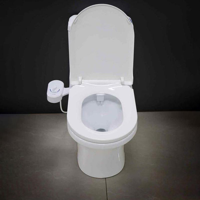 Dual Nozzle Portable Bidet Toilet Seat Attachment Non-Electric Mechanical Fresh Cleaning Device