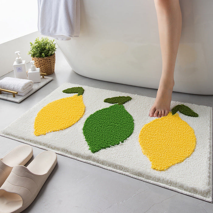 Lovely Avocado and Lemon Bath Mat