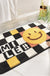 Feblilac Colored Checkerboard Bath Mat