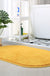 Feblilac Semicircle Solid Orange Tufted Bath Mat