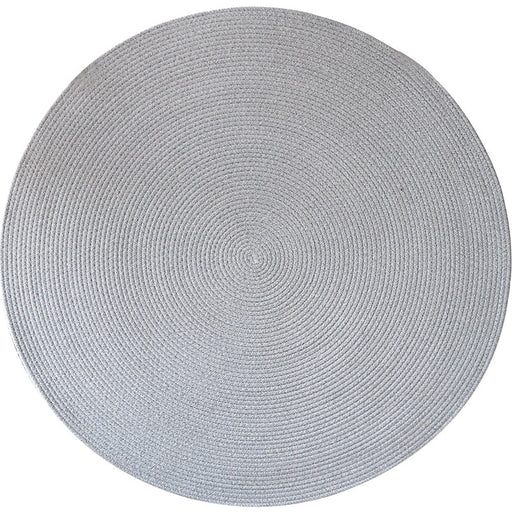 Feblilac Round Light Grey Handmade Cotton Livingroom Carpet Area Rug