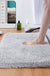 Feblilac Rectangular Solid Long Plush Tufted Bath Mat