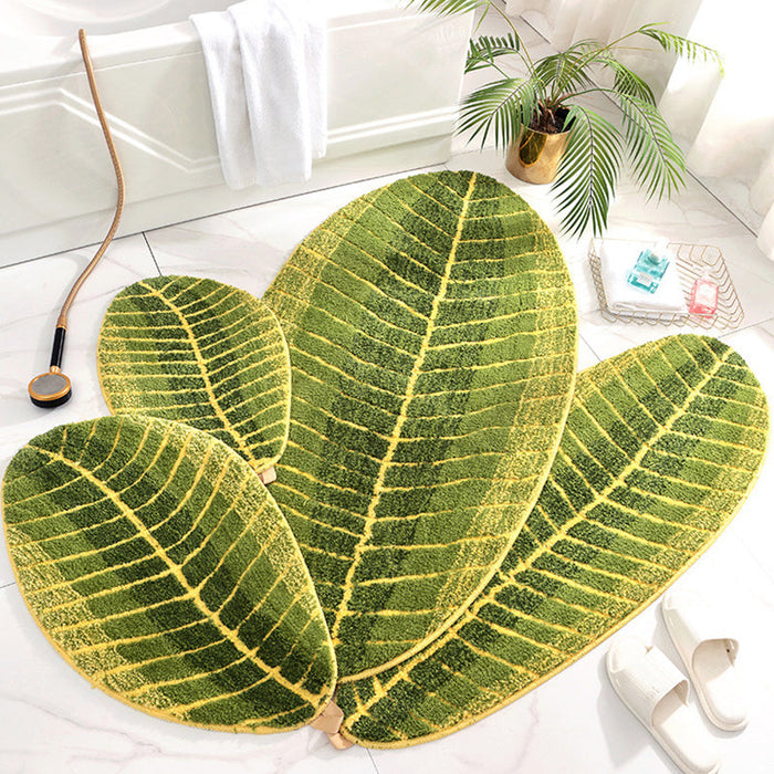 Feblilac Banana Leaf Bath Mat Multiple Sized Mom‘s Day Gift