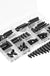 Suleve™ M4NH4 110Pcs M4 Nylon Hex Screw Black/White Female to Male PCB Standoff Column Set