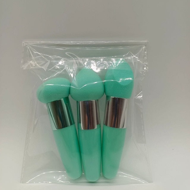 3Pcs Women Mushroom Head Brush Set - Okeihouse