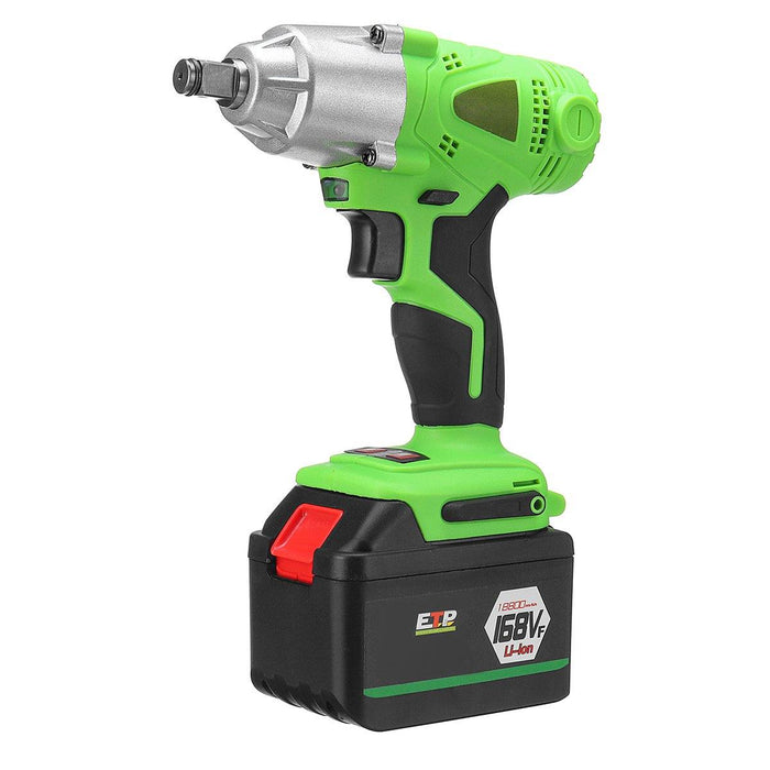 98/128/168VF Cordless Electric Wrench 3300 /min Speed Household DIY Car Repair Impact Wrench With LED Lights