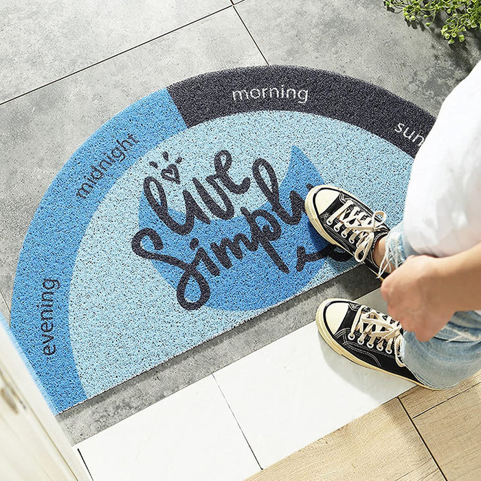 Cute Rainbow Semi-Circular Rug for Entrance Door Mat