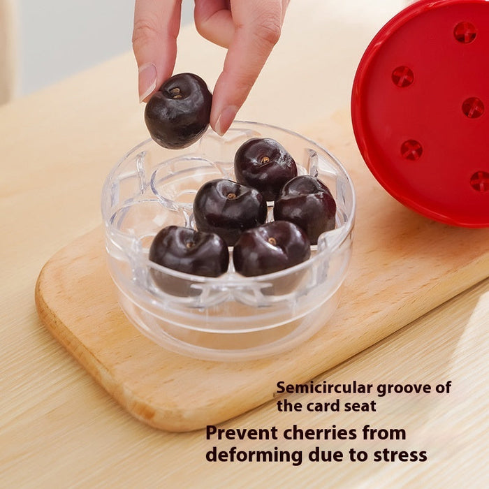 7-hole Press Cherry Pitter Fruit Seed Remover Tool