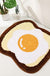 Feblilac Cute Toast Tufted Bath Mat