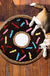 Feblilac Cute Donut Tufted Bath Mat